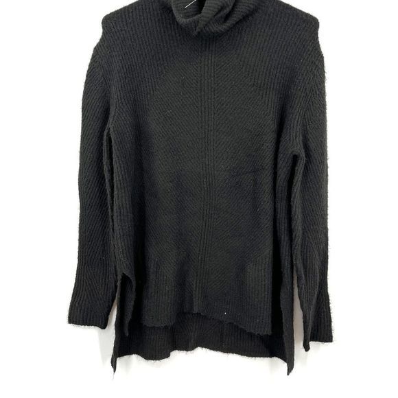 Sweet Romeo Ribbed Turtleneck Tunic Sweater High Low Size Small Style SR9757R - Picture 7 of 8